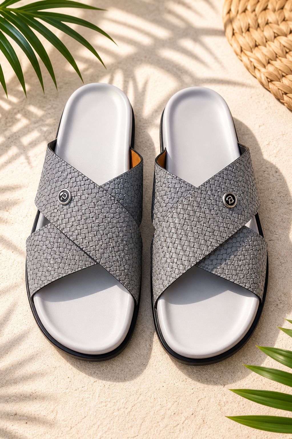 Sandales Mules Croisées pour Homme