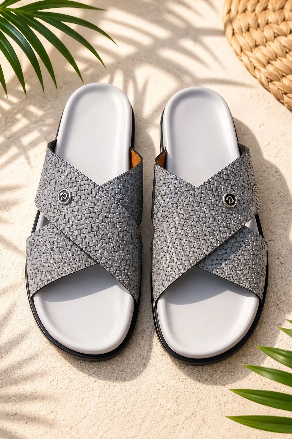 Sandales Mules Croisées pour Homme