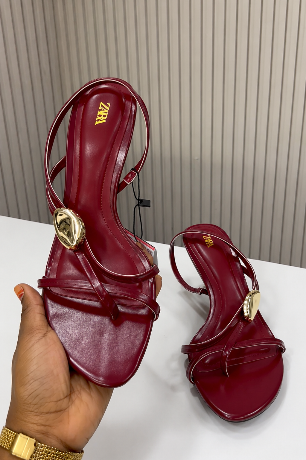 Sandales à Talons Zara Noires