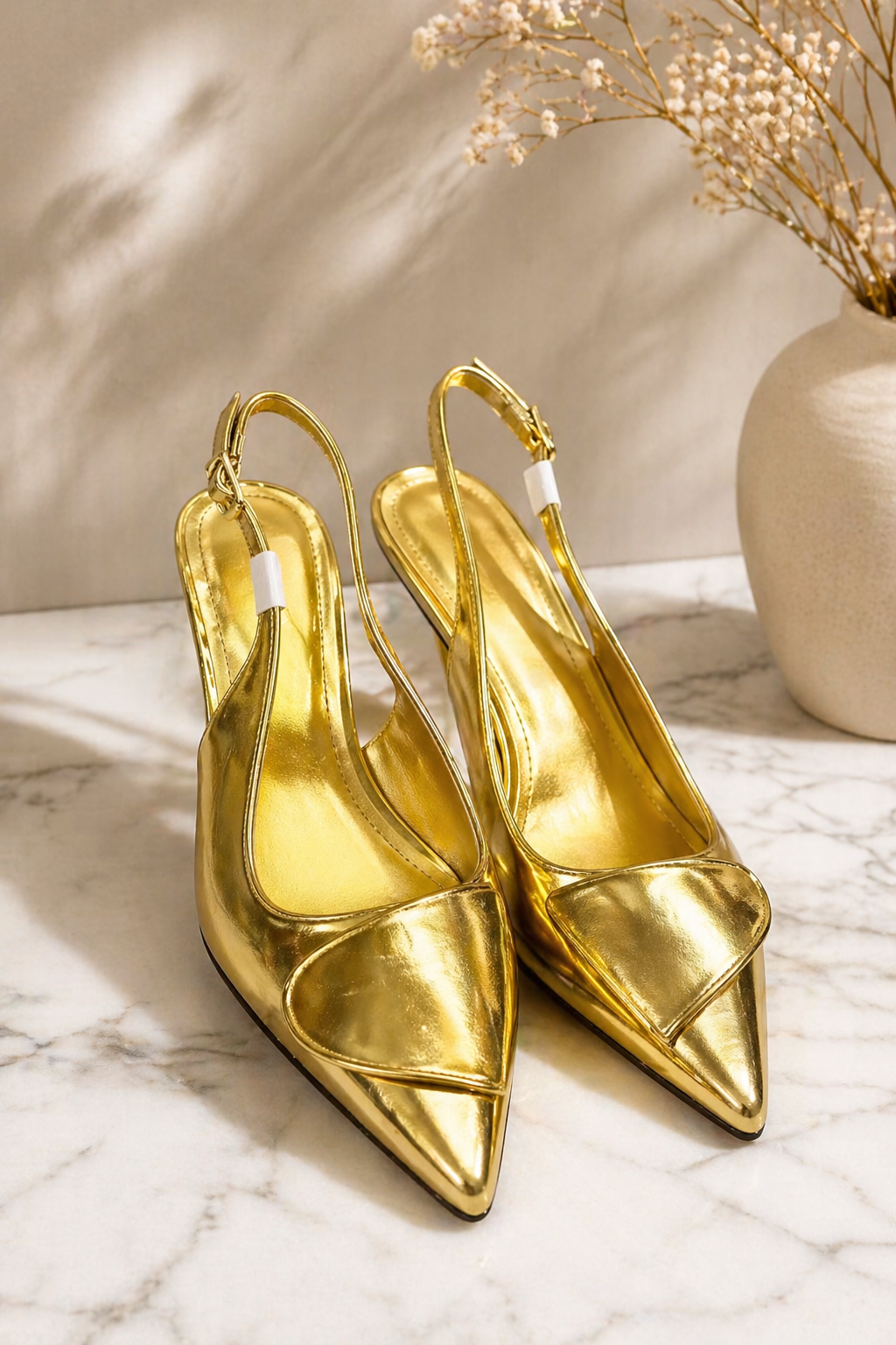 Chaussures Escarpins Slingback ZARA Bordeaux - Talon Aiguille Pointu — vue 4